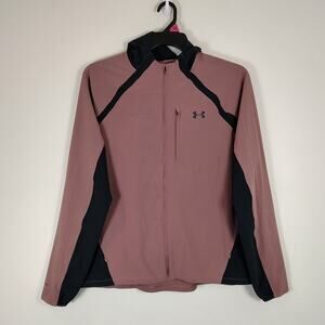 Under Armour Qualifier Outrun the Storm athletic running windbreaker womens XL